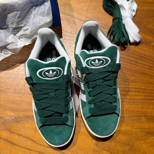 Adidas Campus sneakers new, dark green and white, EU 38 2/3 & 39 1/3