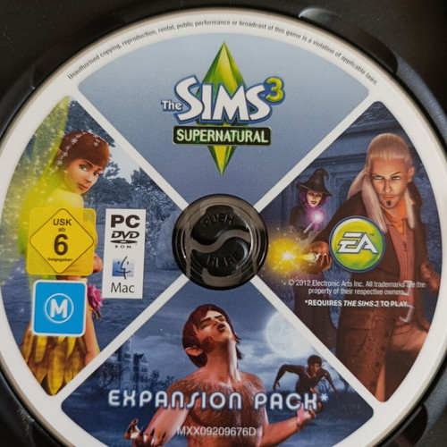 The Sims 3 PC game with Ambitions, Pets, and Supernatural expansions