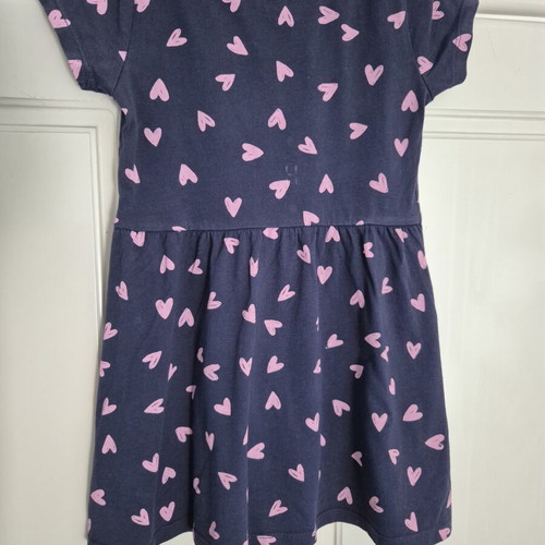 Mothercare blue nautical dress with hearts like new