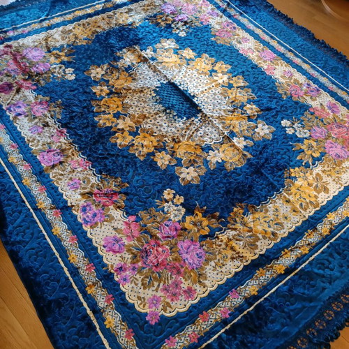 Vintage velvet blanket 230x270 like new