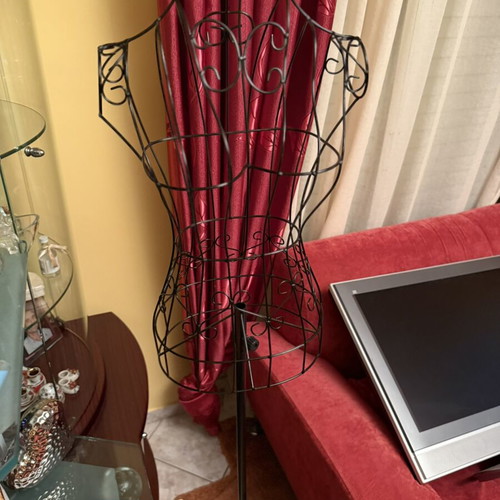Metal Mannequin Clothing Display Stand Vintage Style