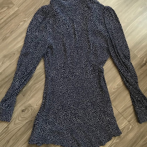 & Other Stories Mini Dress XS Like New, Blue and White