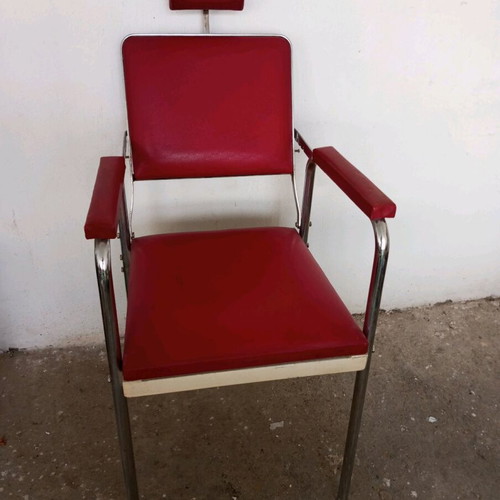 Barber chair used from 1940-1950 era