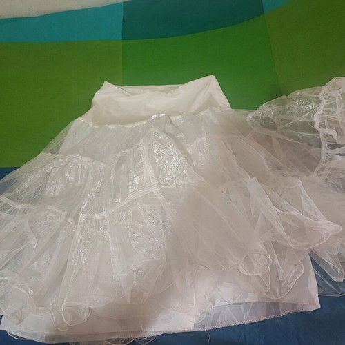Maxi tulle skirt white like new