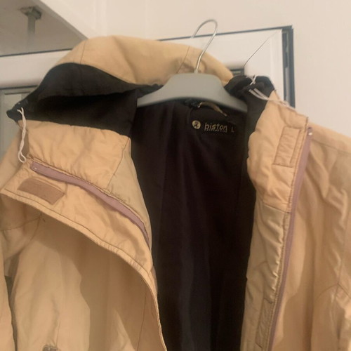 Long jacket size M like new, beige