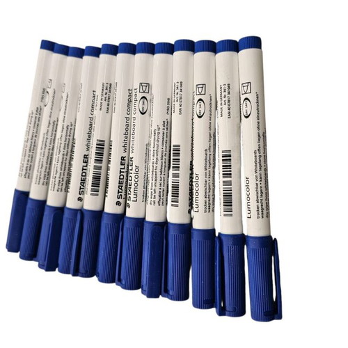 Blue Whiteboard Markers, new pack of 12 pieces