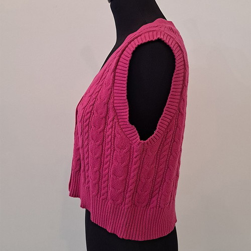 Gileko-Cardigan Stradivarius Fuchsia/Purple (S)
