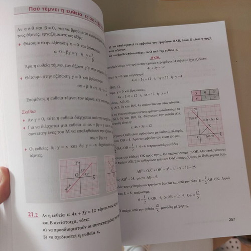 Mathematics Book for 3rd Grade Gymnasium used, Stergiou Nakis