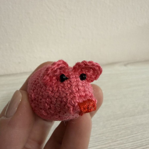Knitted mouse like new, handmade