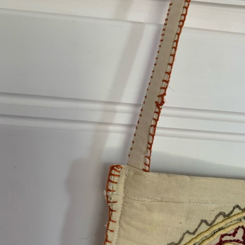 Vintage embroidered handmade bag, like new, 100 years old