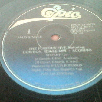 The Furious Five Featuring Cowboy Step Off vinyl record used