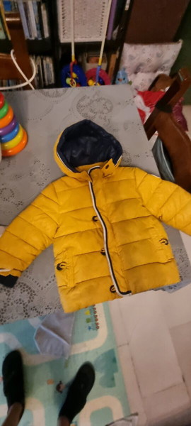 παιδικο μπουφαν κιτρινο 92cm unisex