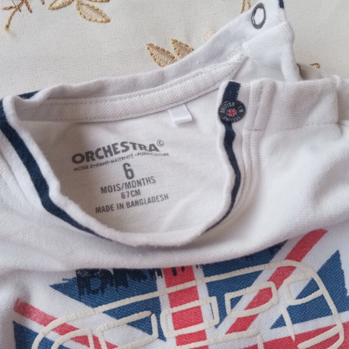 Baby long sleeve shirt for 6 months