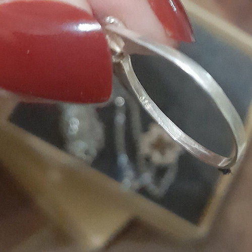 Vintage 925 set cross and engagement ring like new