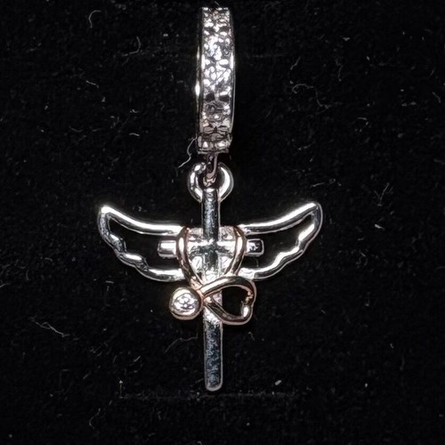 Guardian Angel Charm silver, like new