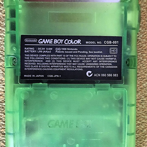Gameboy Color used with 34 games, 7 manuals and Action Replay Pro