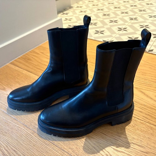 Ba&sh Chelsea Boots Coda Black New Size 38