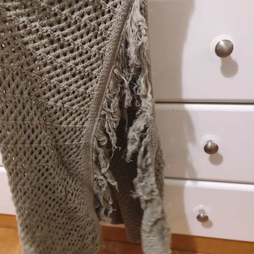 Pull & Bear φόρεμα παραλίας crochet ολοκαίνουργιο, χακί, μέγεθος S