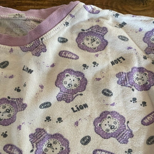 Pajama set 10 years used, purple