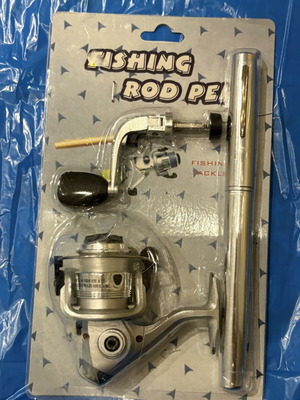 Fishing Rod Pen with Reel mechanism, like new