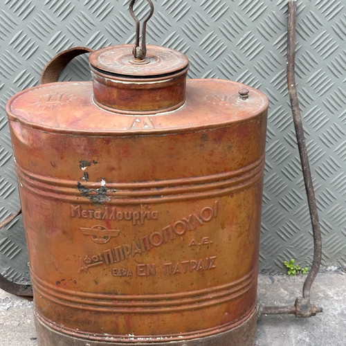 Copper sprayer used, old, 35x46 cm