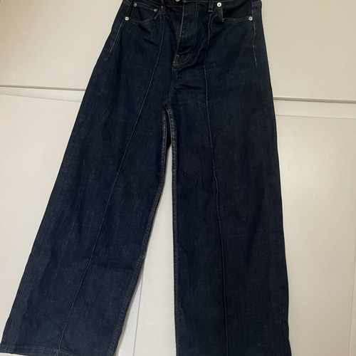 Zara summer denim pants like new, size L 40 12, blue