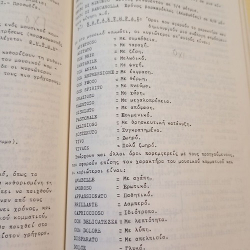 Music Education books used, classic Greek theory and exercises