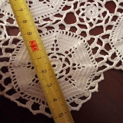 Handmade white lace doily new
