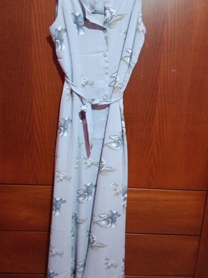 Long airy dress like new, turquoise, size M