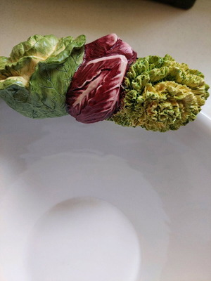 Nadir salad bowl with 3D decoration new
