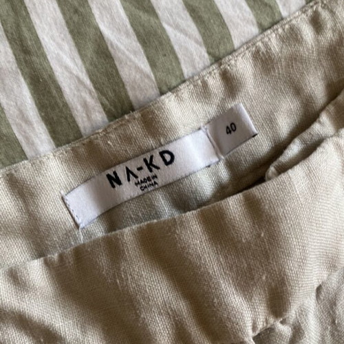 Na-Kd beige pants used, size 40, high rise