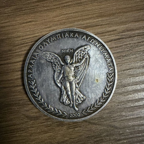 Commemorative medal Ancient Olympic Games – Tethrippon, 25th Olympiad 680 BC, 2002 edition
