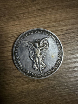 Commemorative medal Ancient Olympic Games – Tethrippon, 25th Olympiad 680 BC, 2002 edition