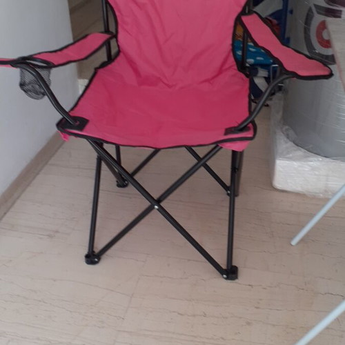 Aluminum folding beach chair with cup holder new