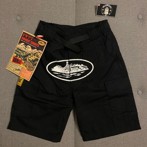 Corteiz Alcatraz Cargo Shorts new, size M, black