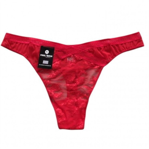 Women's string slip new, red, Xlarge Free Move Greek made