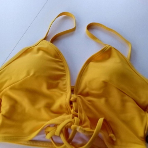 Women's swimsuit new, size small, yellow and floral