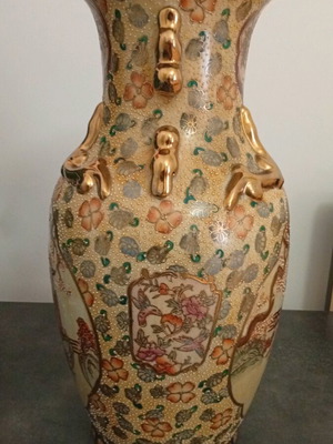 Satsuma vase used, height 45cm