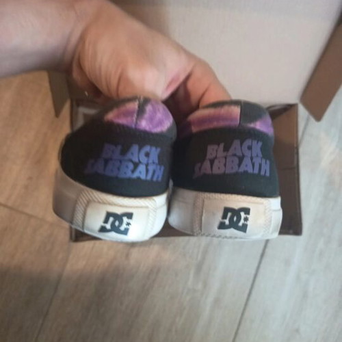 DC Black Sabbath skate shoes, size 42, multicolor
