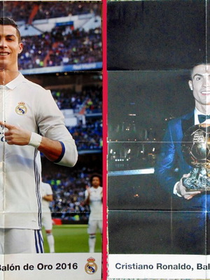 Cristiano Ronaldo Real Madrid posters with 2016 & 2017 Ballon d'Or, like new