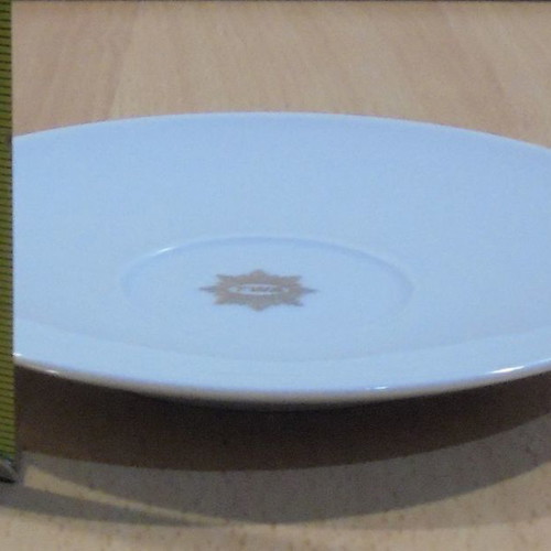 TWA Trans World Airlines old promotional ceramic saucer used