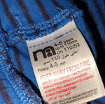 Σορτσάκι παιδικό Mothercare μεταχειρισμένο, μπλε ριγέ με μαύρο, 4-5 ετών έως 110 cm
