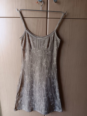 Guess Jeans Mini Dress like new, beige with black lace