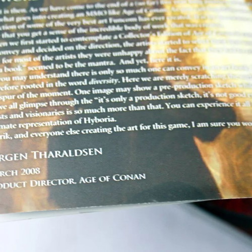 Age of Conan Hyborian Adventures The Art of Hyboria 2008 book new, 130 pages
