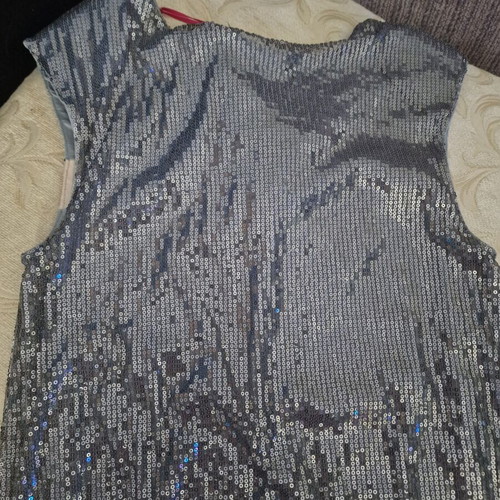 Fornarina dress with sequins and bow, new, sleeveless
