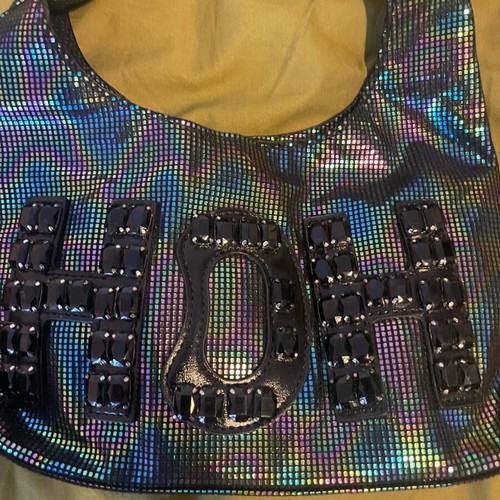 House of Holland Iridescent Holographic Tote Bag like new