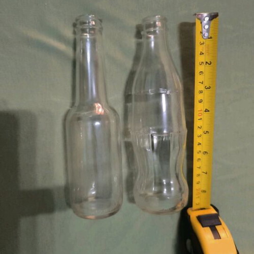 Glass decorative bottles for painting like new, set of two