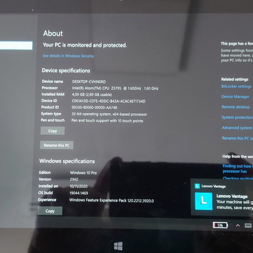 Lenovo A7600 tablet like new with bright screen and long battery
