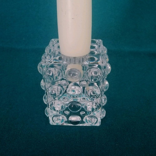 Orrefors vintage crystal candlestick like new