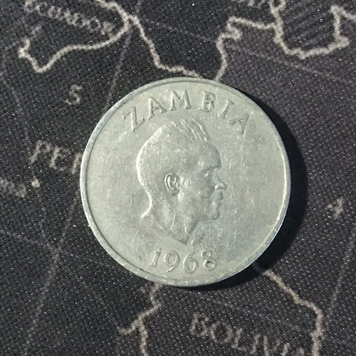 Zambia 20 Ngwee coin 1968